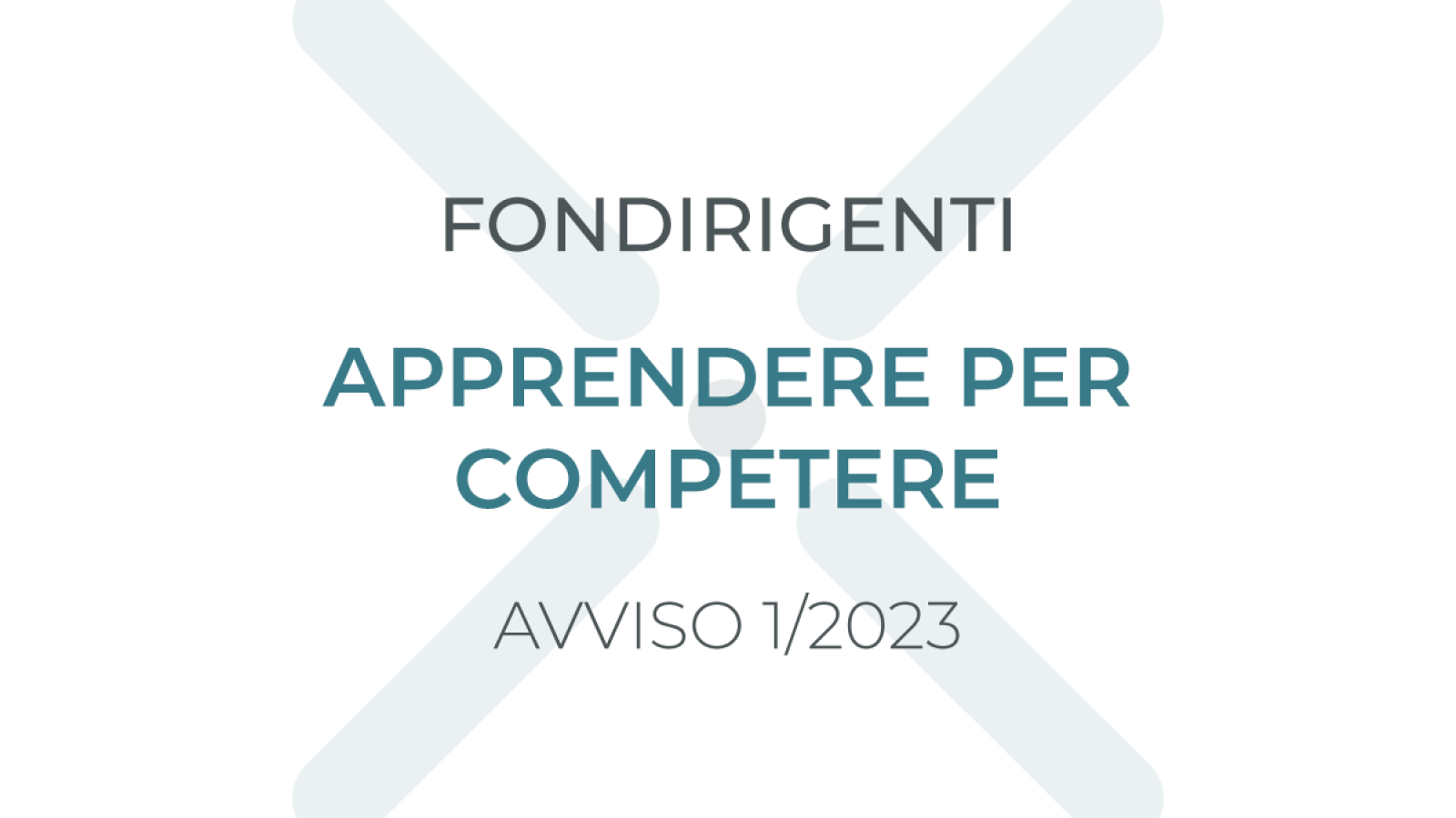 APPRENDERE PER COMPETERE