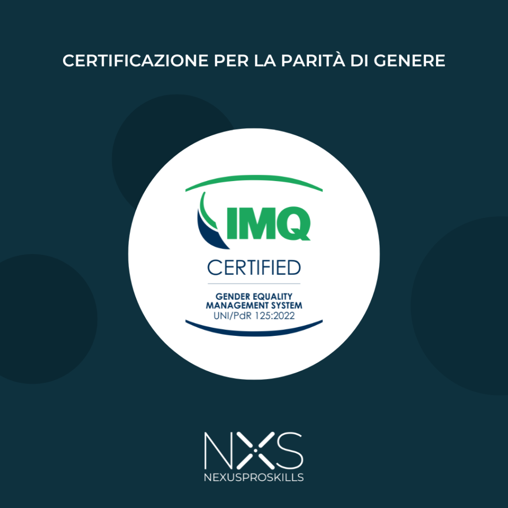certificazione parita di genere - nxs srl - pescara